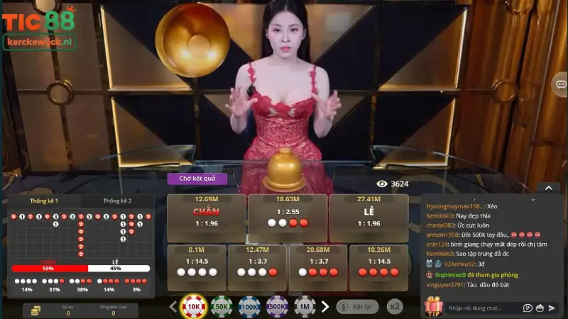 Livestream sắc nét HD & Dealer người thật quyến rũ