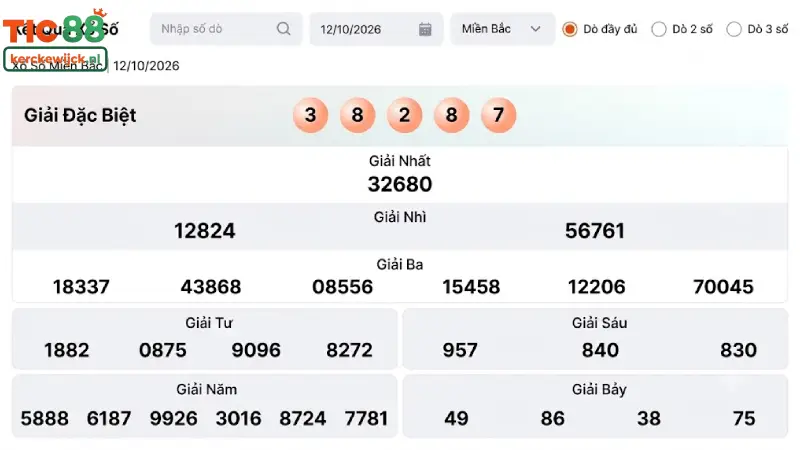 Soi cầu dựa trên bảng thống kê kết quả