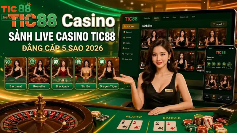 TIC88 Casino - Sảnh Live Casino TIC88 Đẳng Cấp 5 Sao 2026