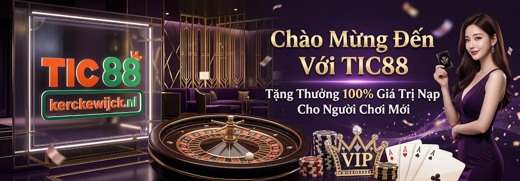 Chào Mừng Đến Với TIC88 - Tặng Thưởng 100% Giá Trị Nạp Cho Người Chơi Mới
