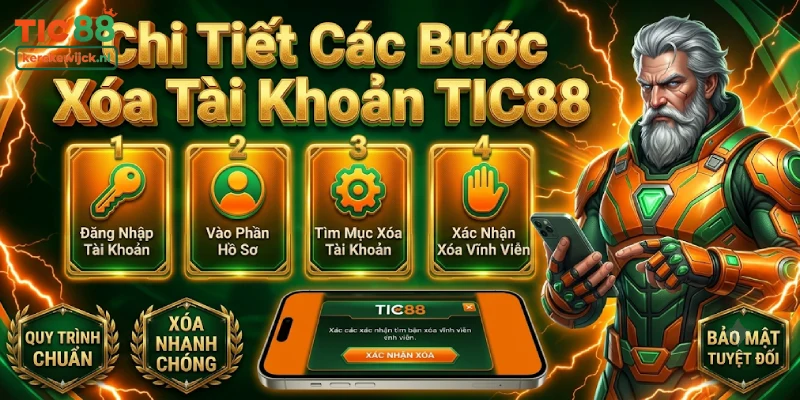 Chi Tiết Các Bước Xóa Tài Khoản TIC88